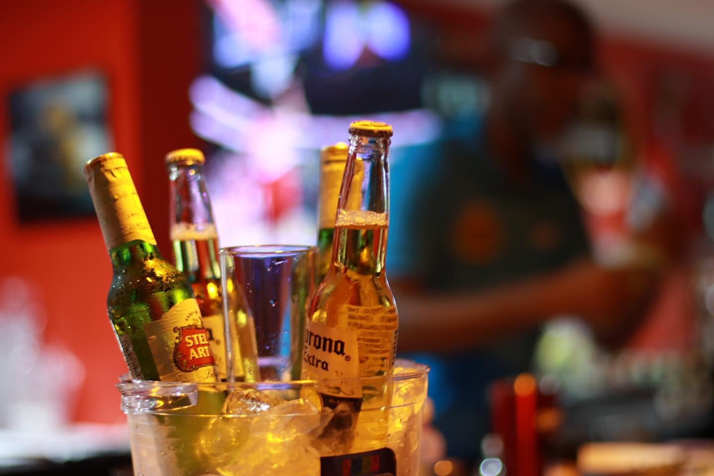 Ice cold beer selection